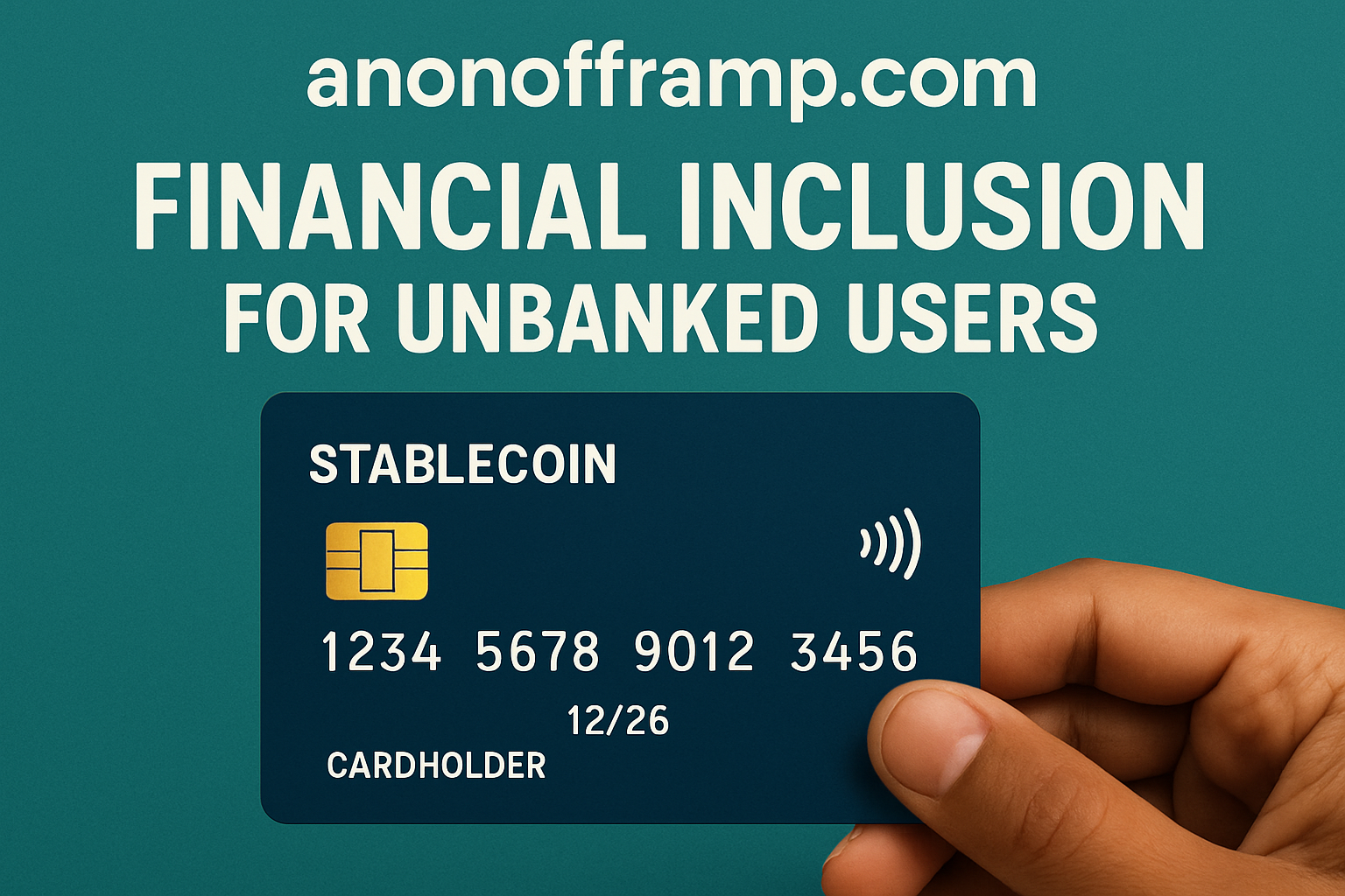 anonofframp.com stablecoin card financial inclusion unbanked users