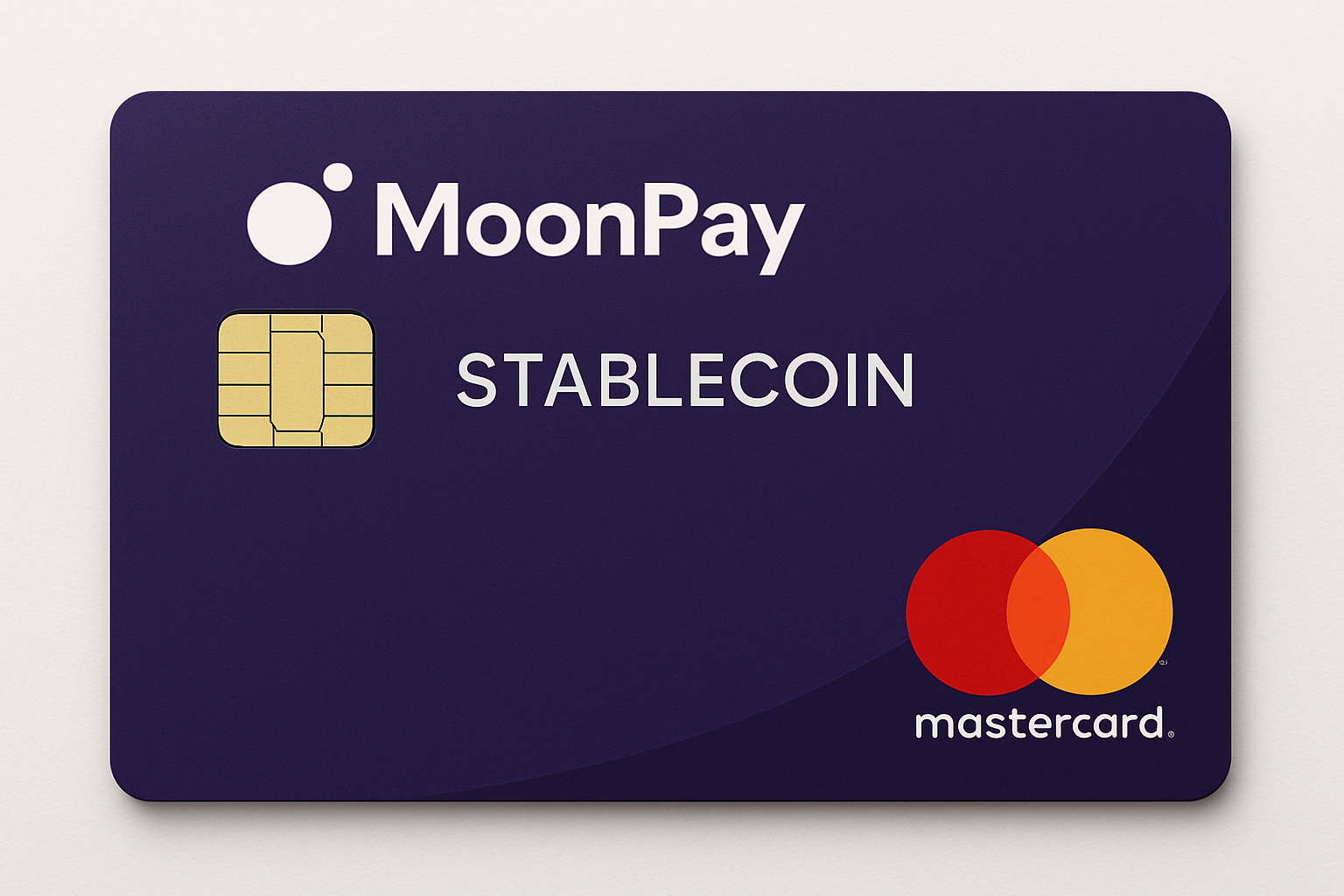 Mastercard MoonPay stablecoin card