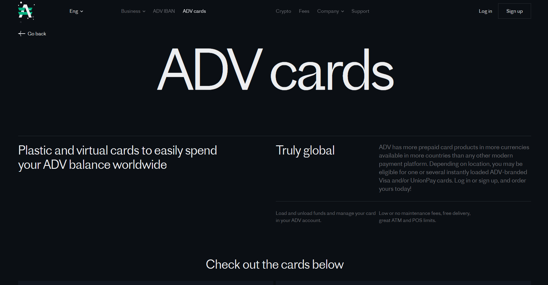 Advcash virtual crypto card