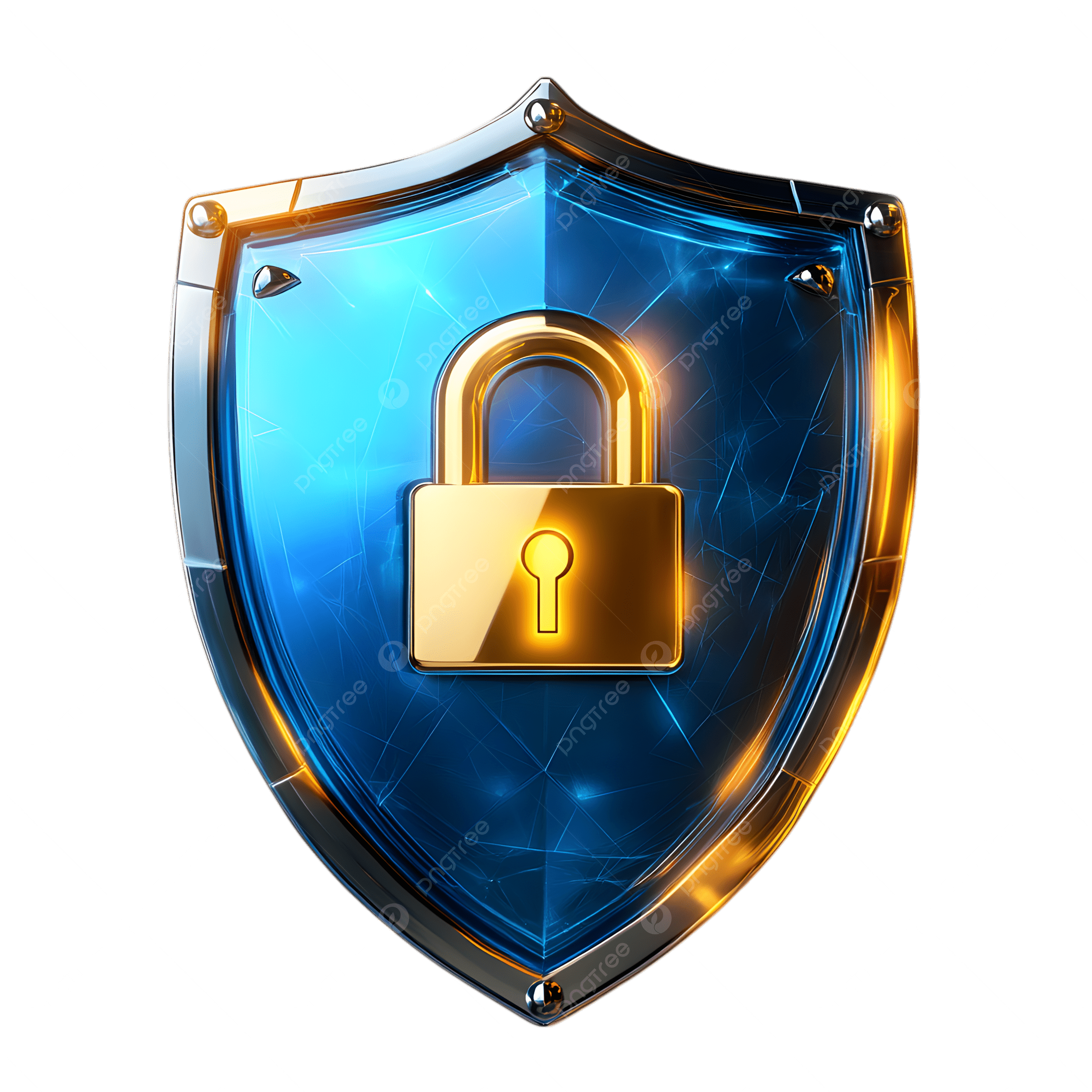 blockchain lock shield icon