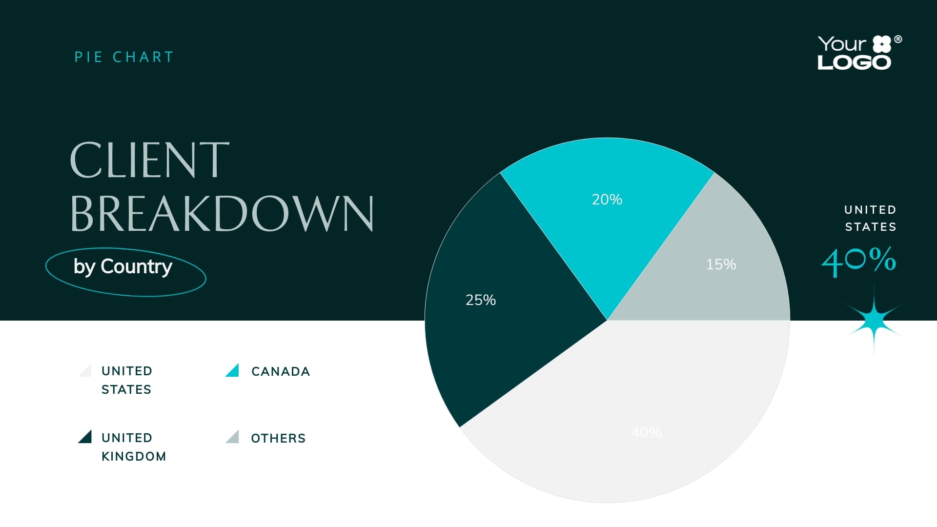 custom revenue split pie chart icon