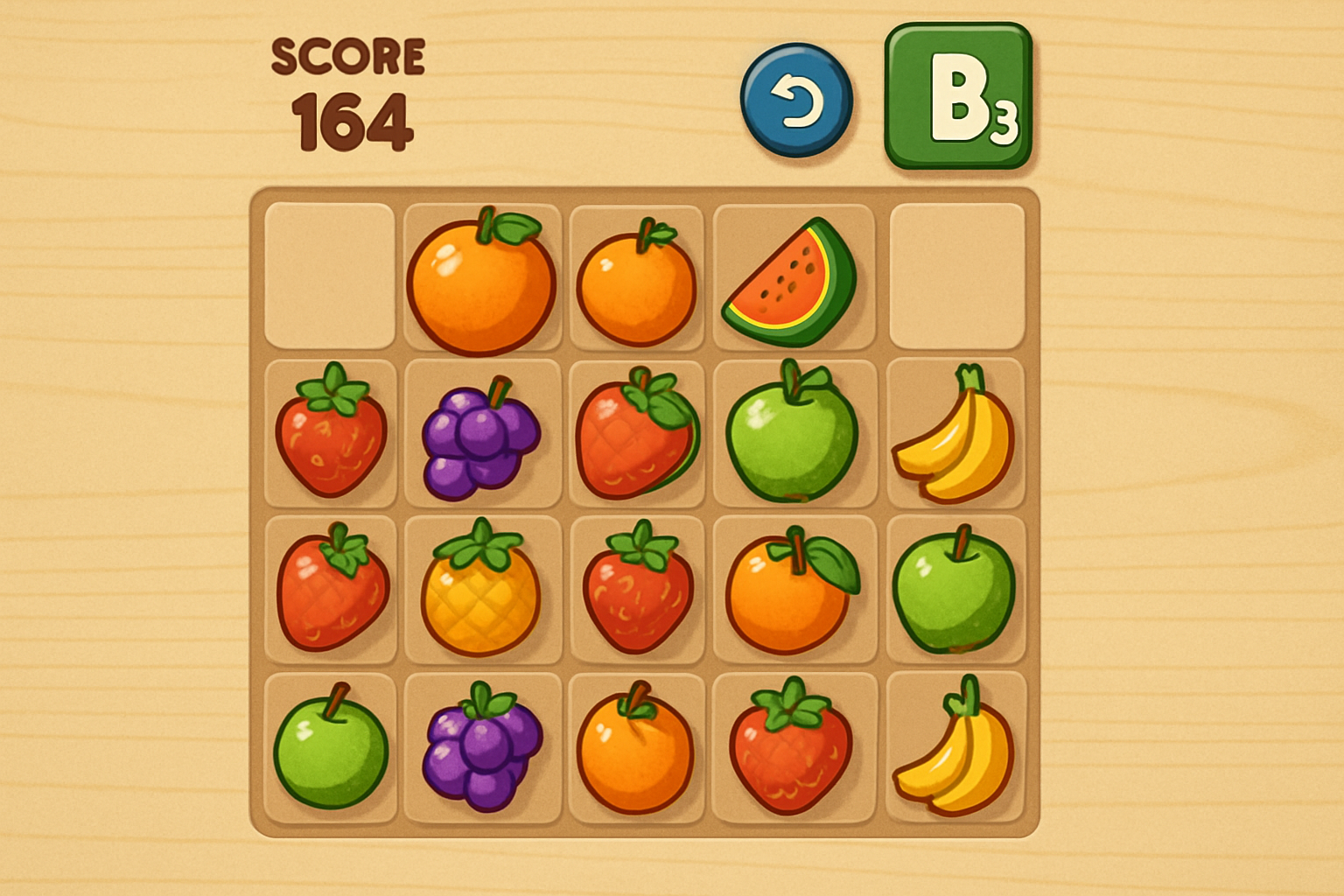 Fruit Merge B3 game screenshot