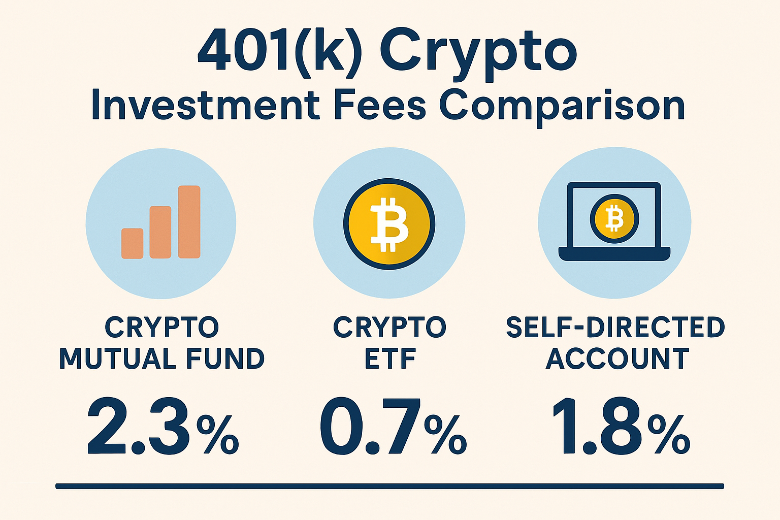 401k crypto investment fees comparison