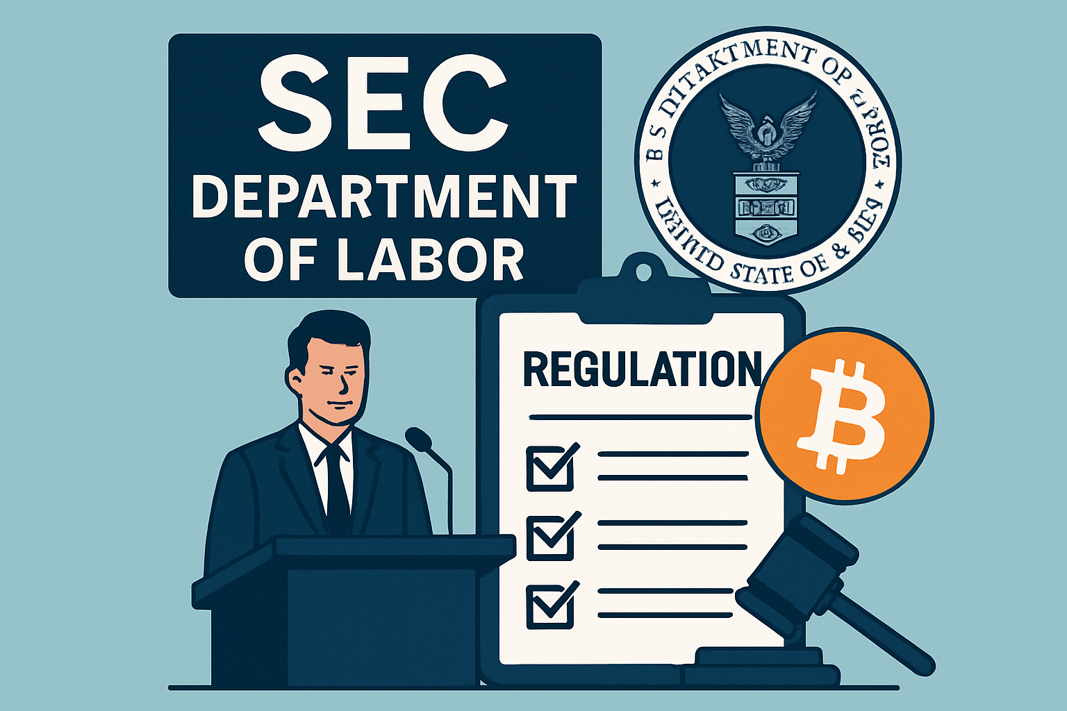 SEC Department of Labor crypto regulation