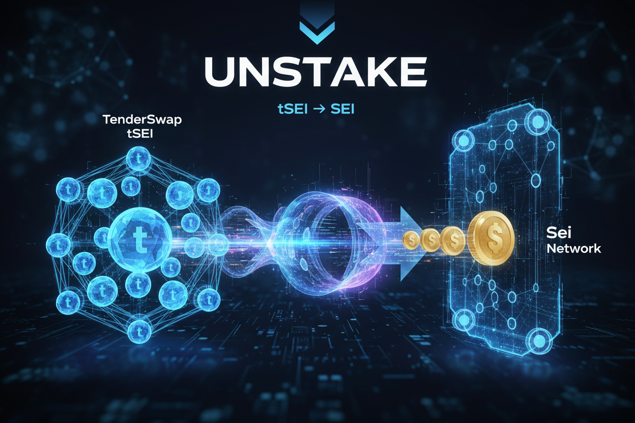 TenderSwap tSEI unstake Sei Network