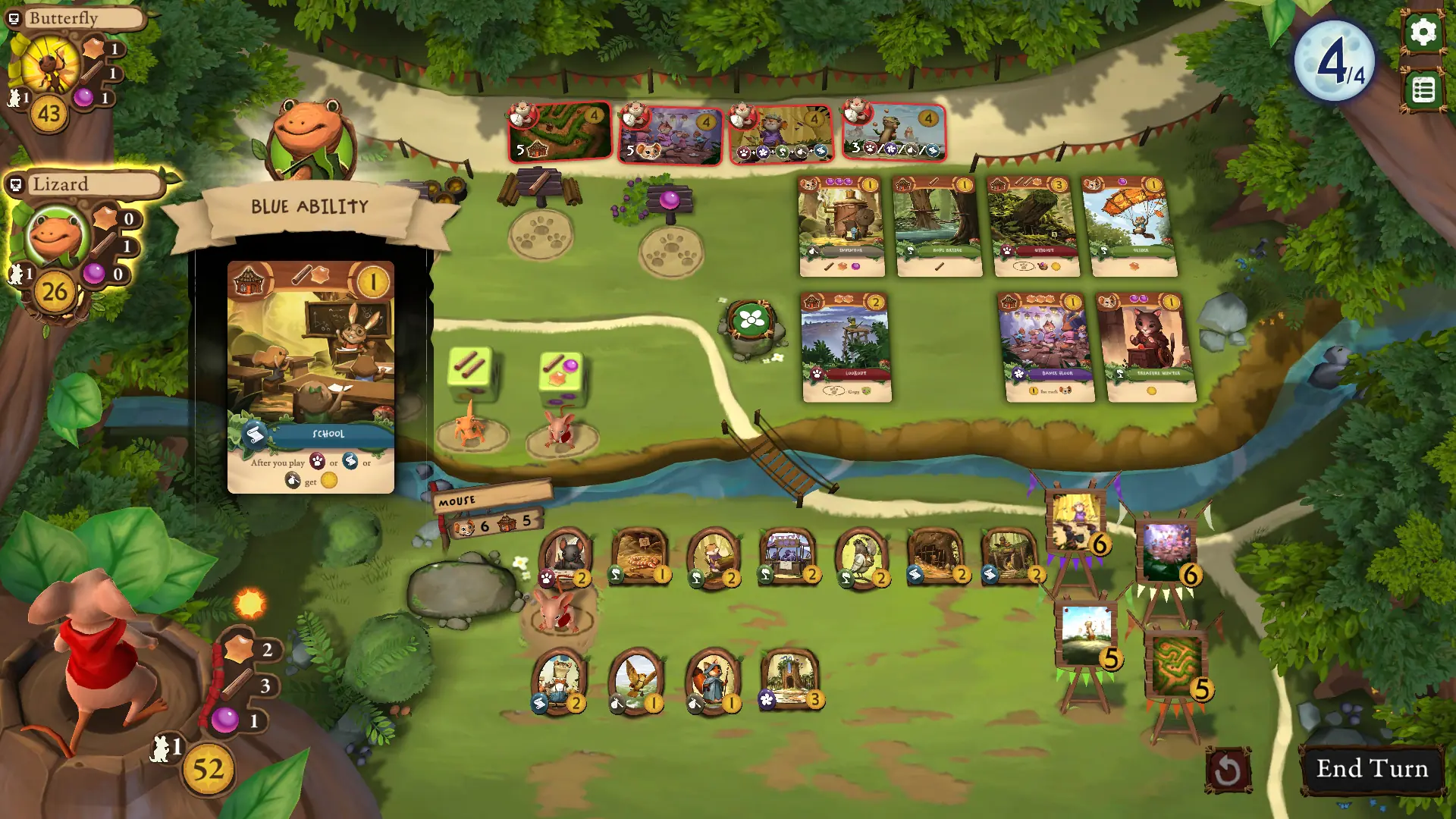 Everdell digital board game Steam gameplay