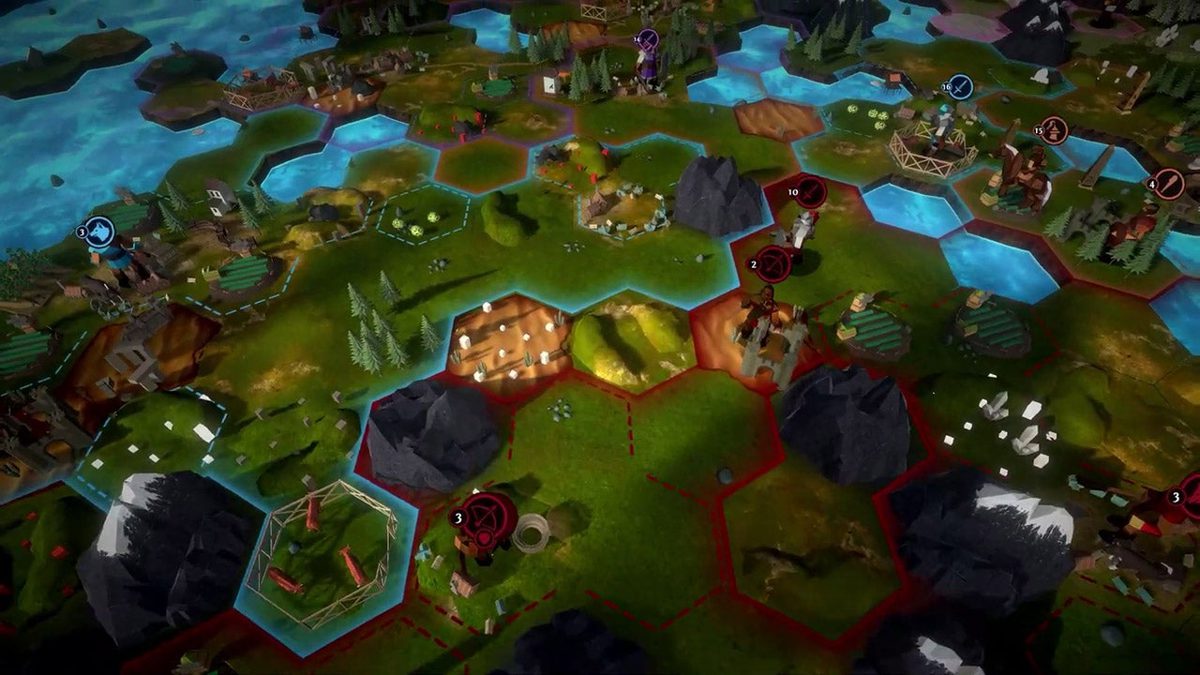 Hexarchy digital board game Steam gameplay