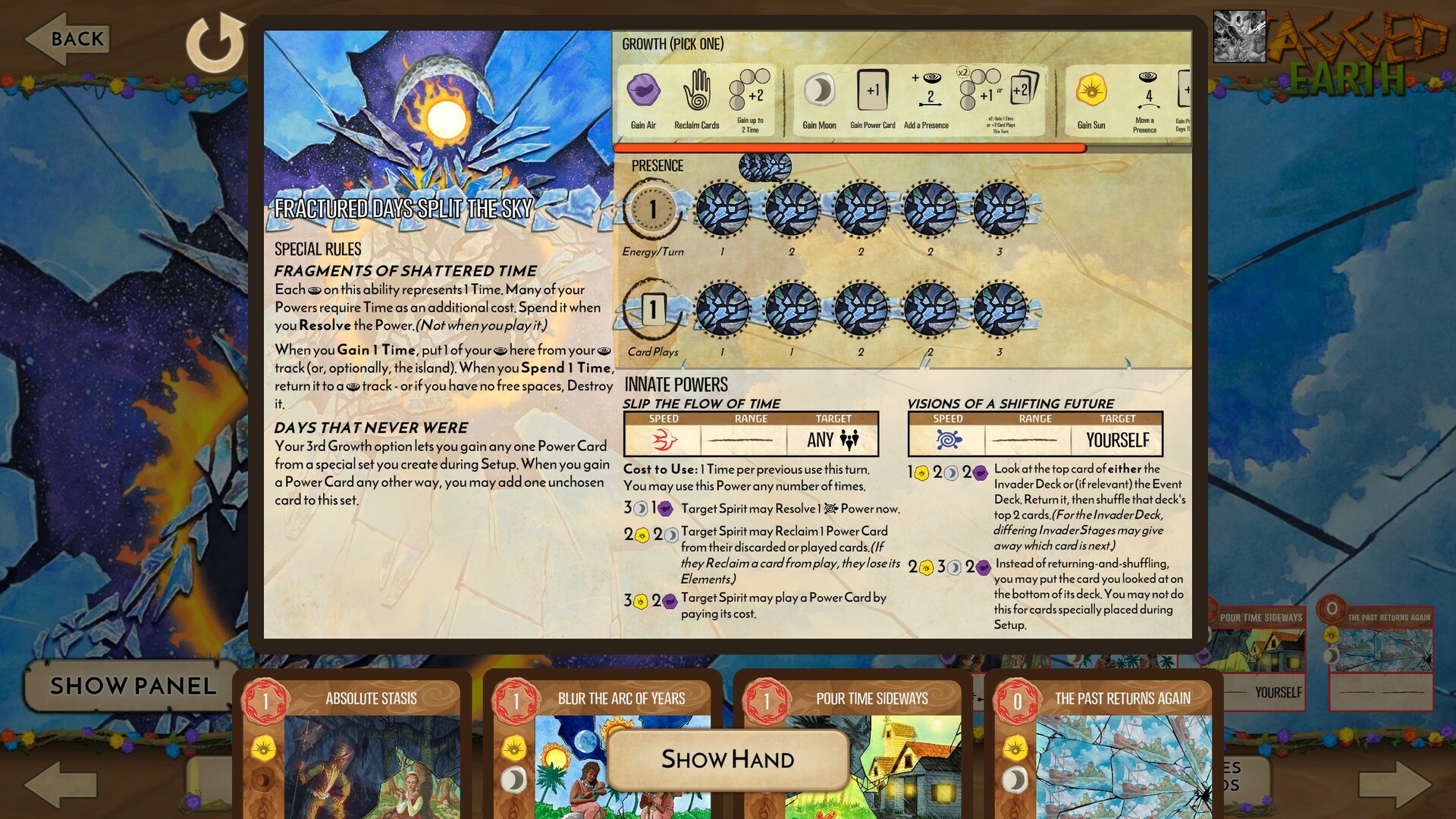 Spirit Island digital board game Steam screenshot