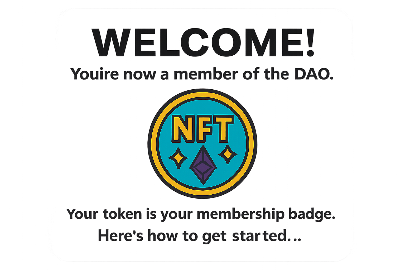 DAO NFT badge member onboarding communication