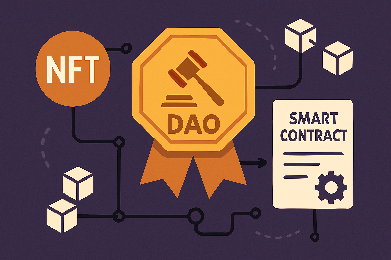 DAO NFT badge smart contract automation