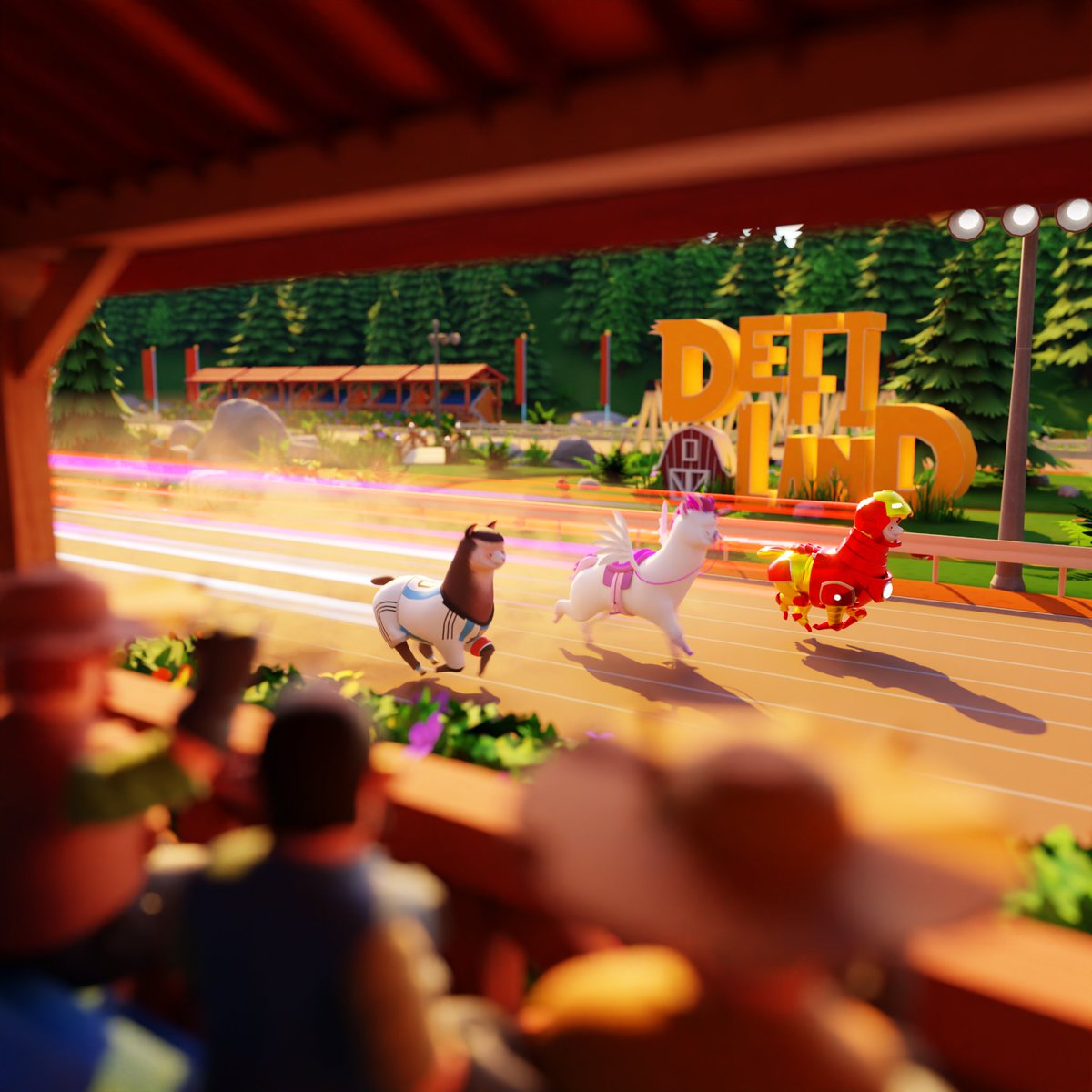 DeFi Land Solana farming game art