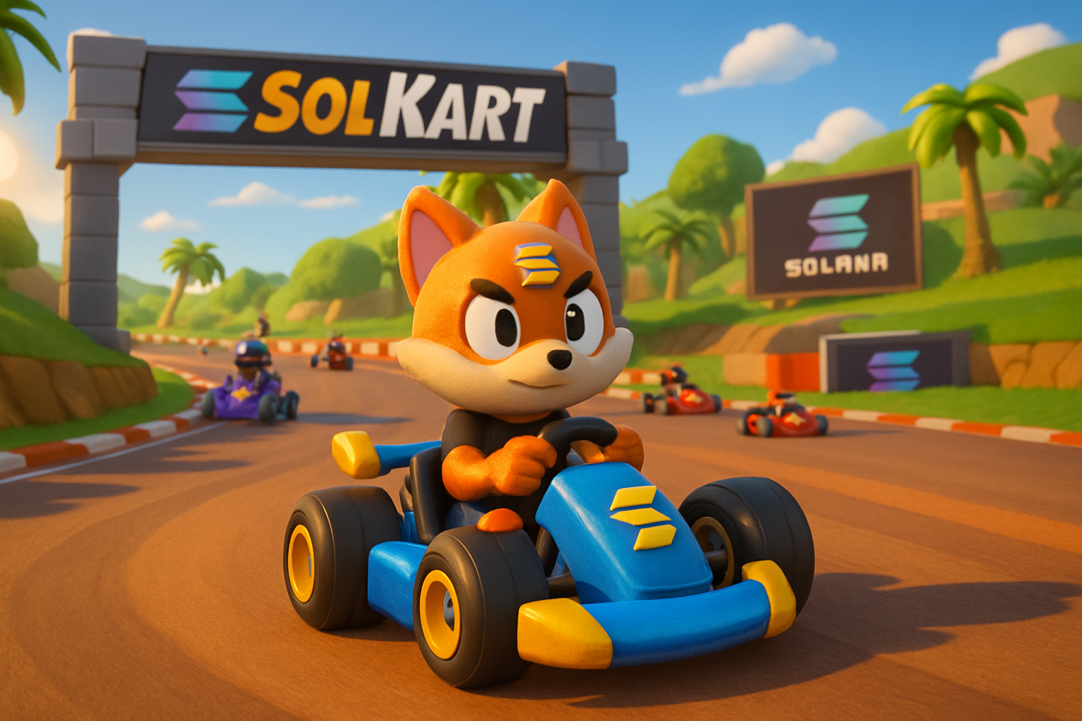 SolKart Solana kart racing screenshot