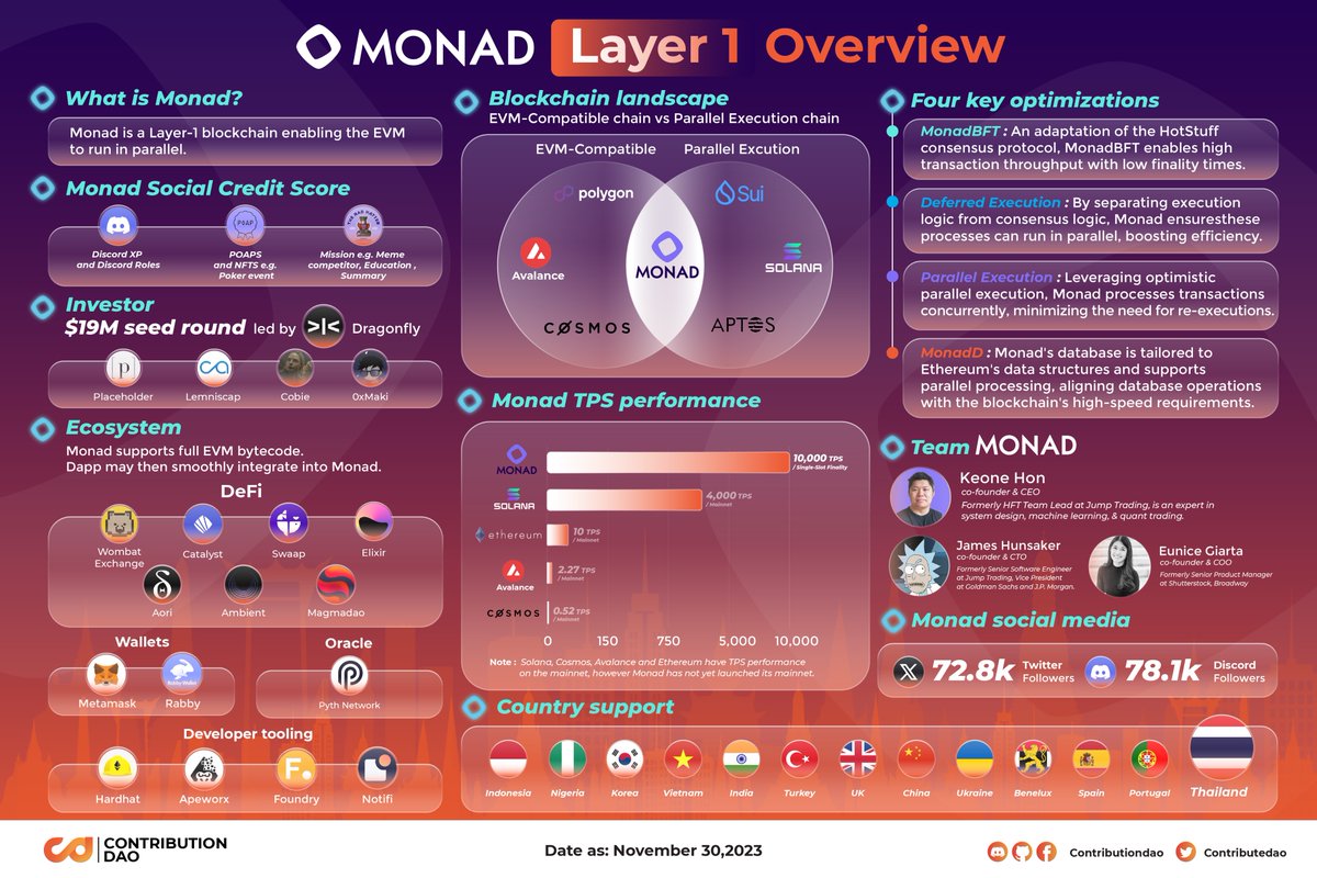 Monad blockchain parallel execution TPS benchmark