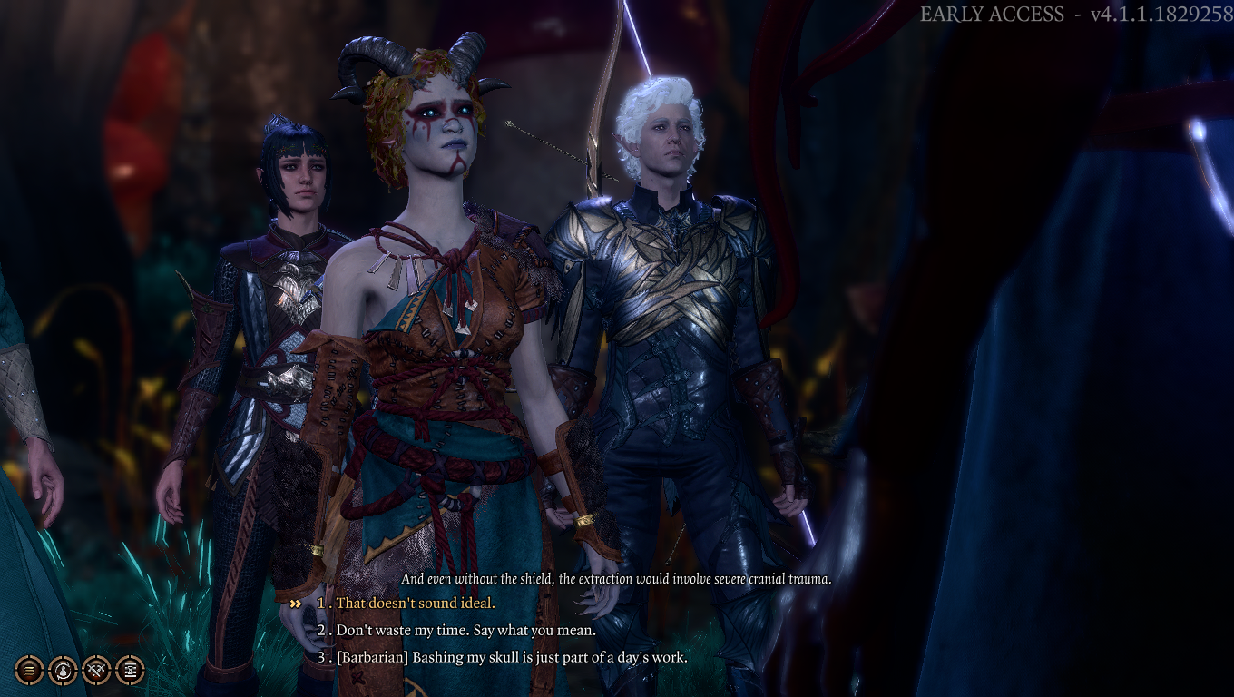 Baldur's Gate 3 roleplay dialogue