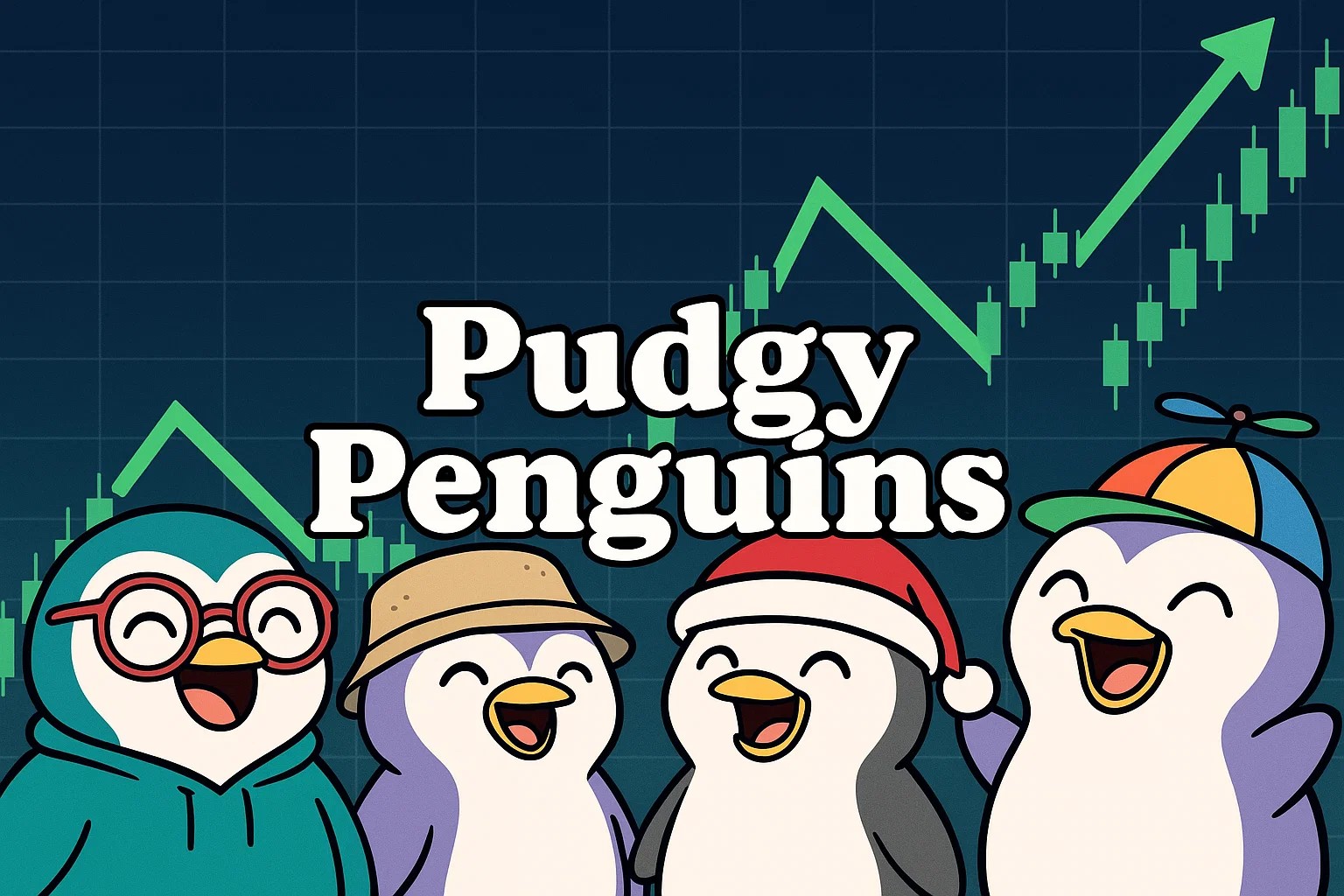 PENGU Solana memecoin holder growth chart