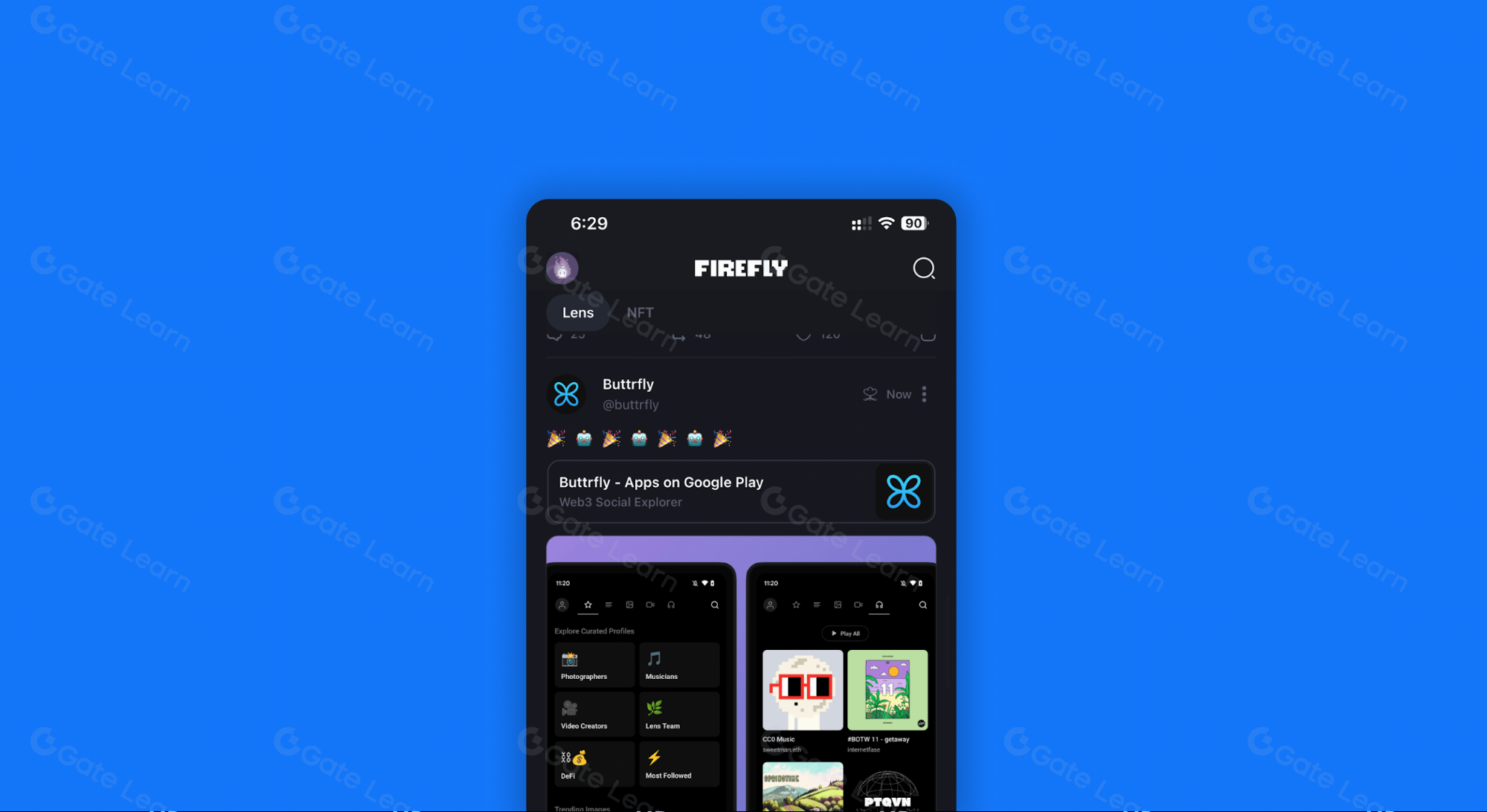 Firefly Web3 DeFi rewards interface