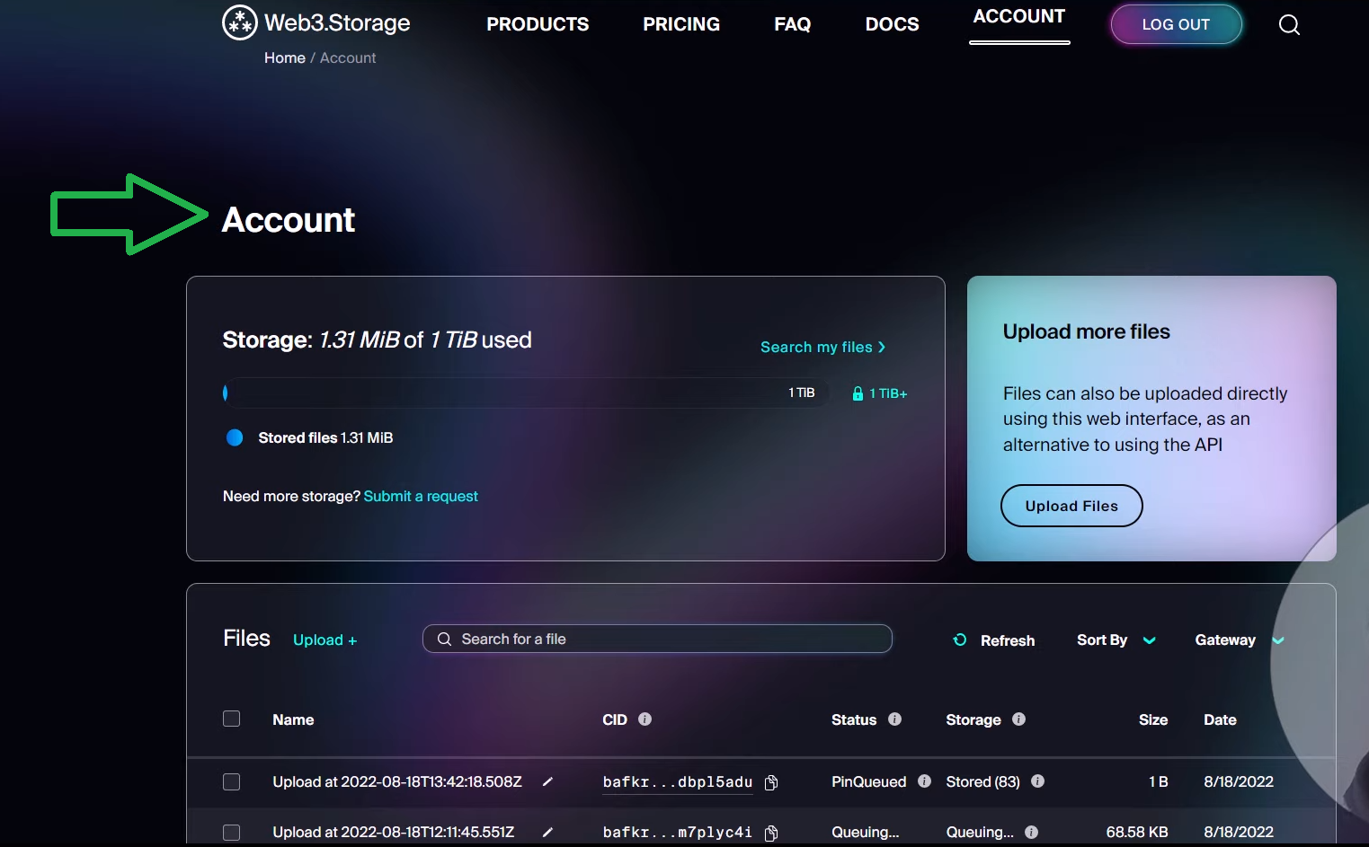 Filecoin decentralized storage for gaming