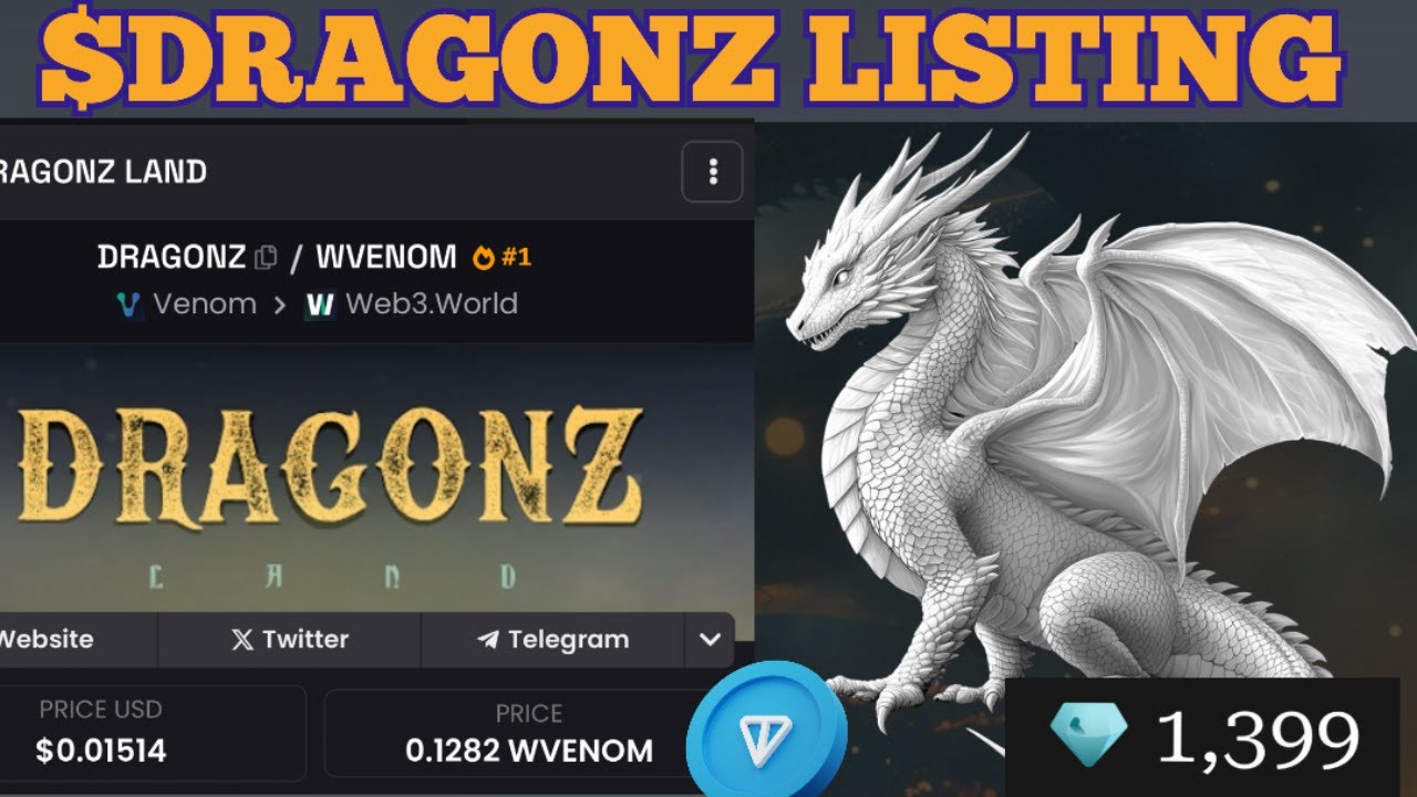 Dragonz Land TON blockchain NFT dragons