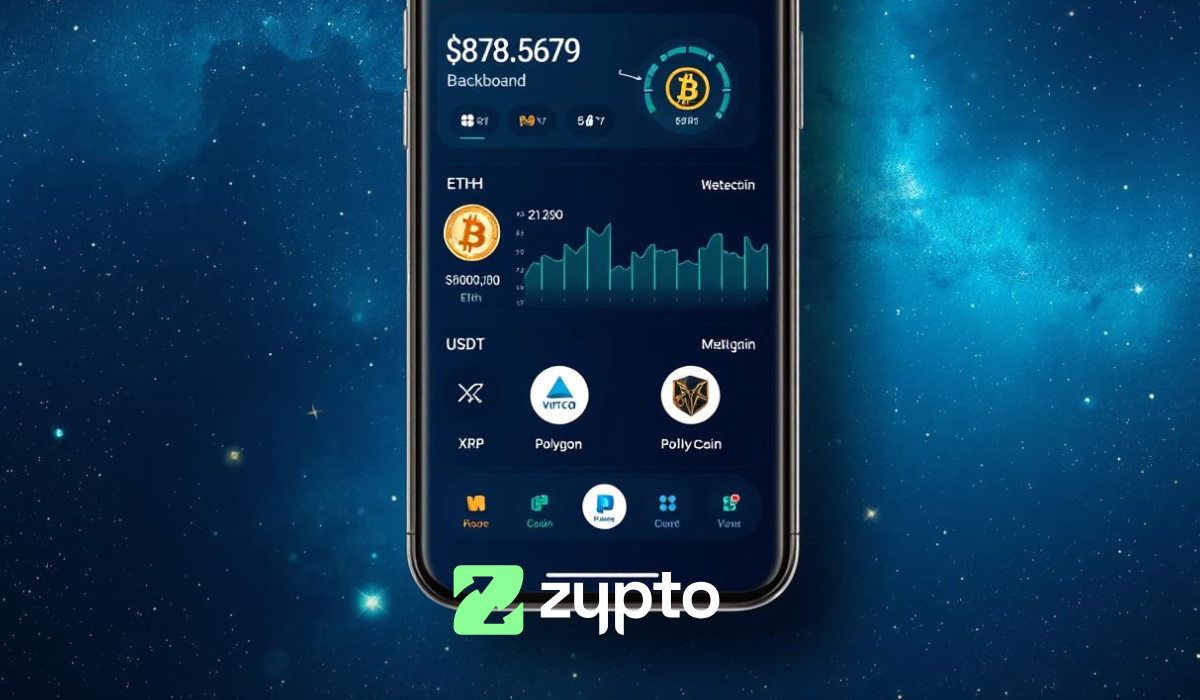 Zypto App multi-chain wallet screenshot