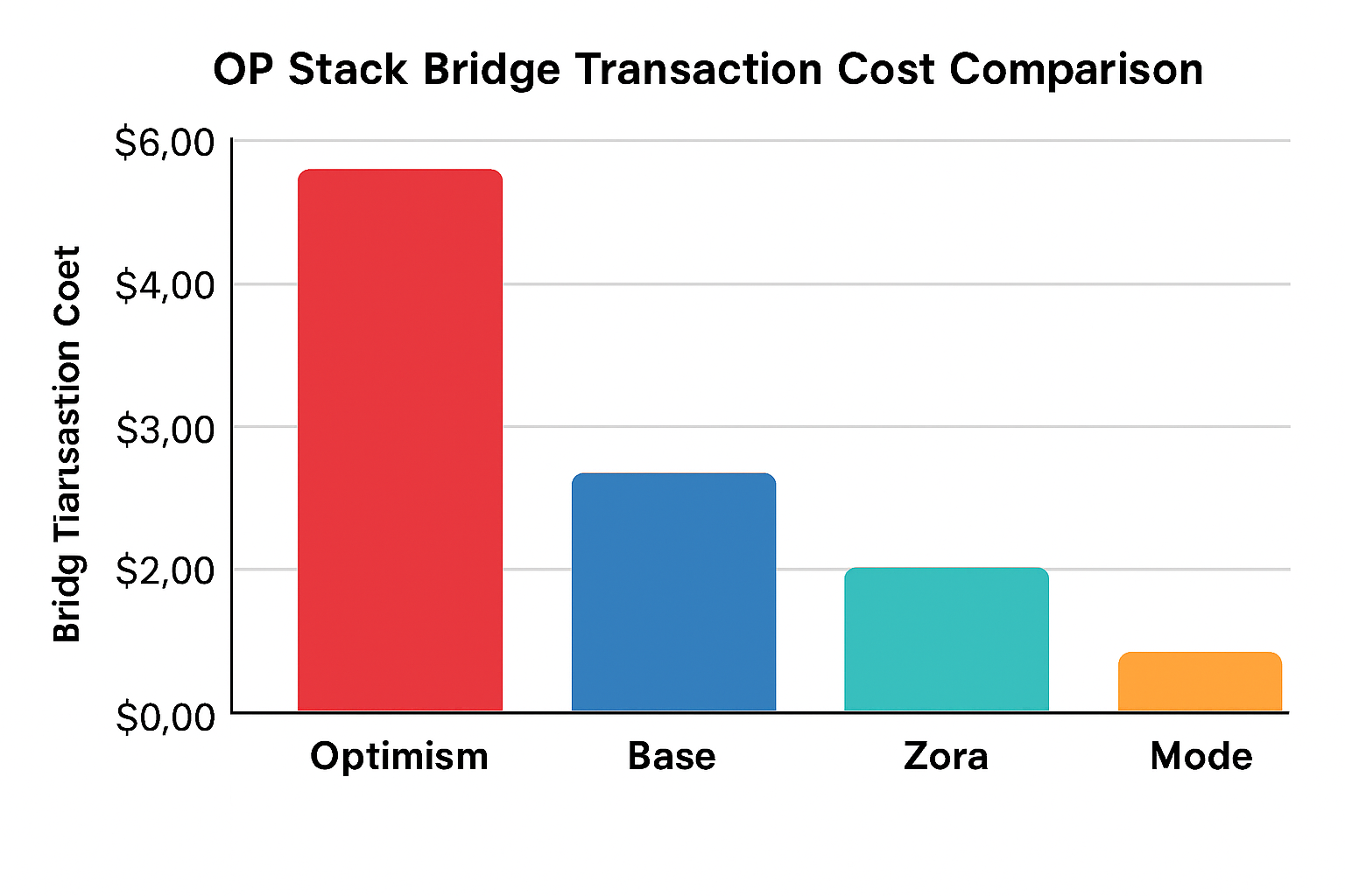 OP Stack bridge transaction cost comparison