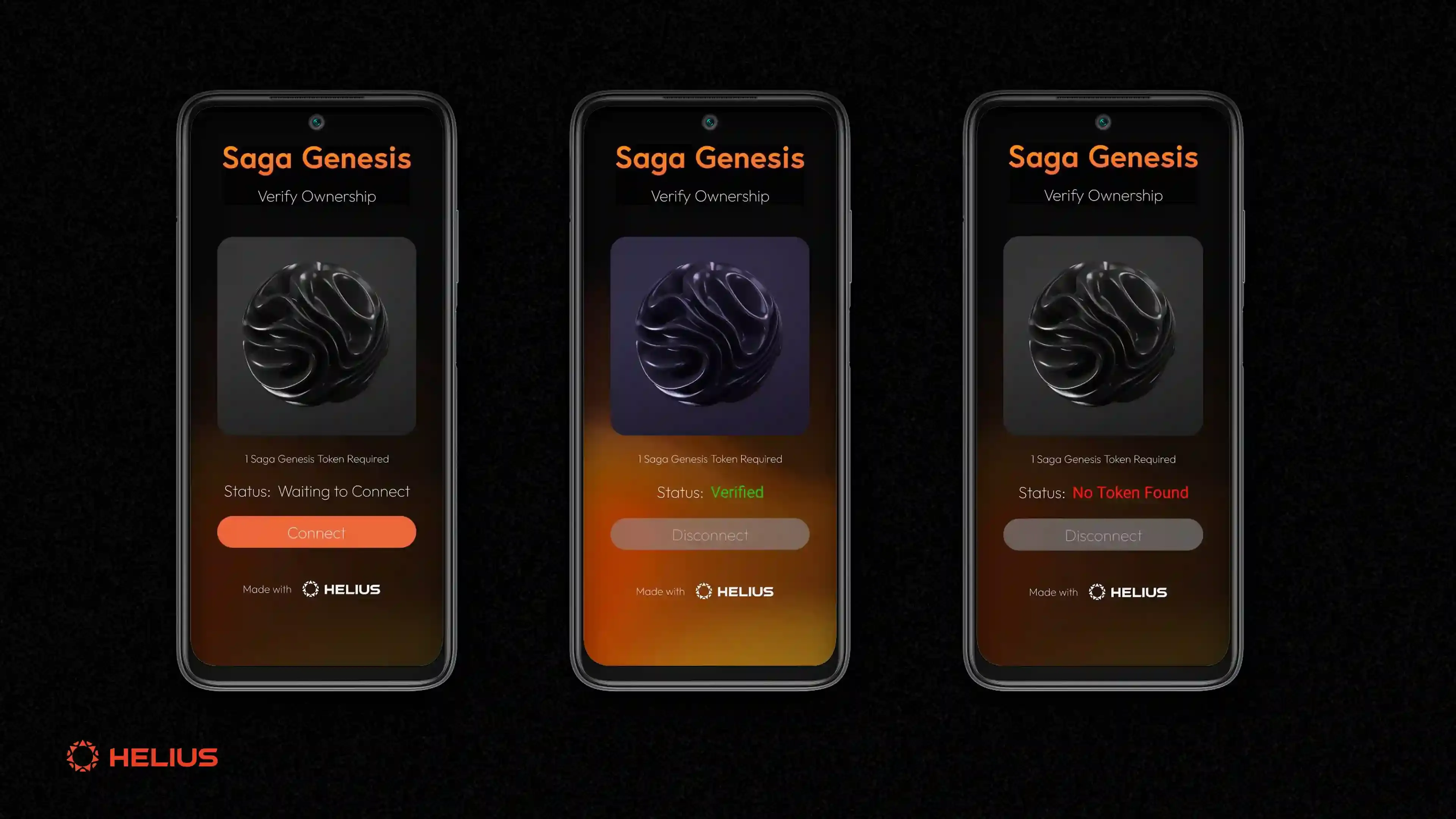 Solana dApp Store interface on Saga phone
