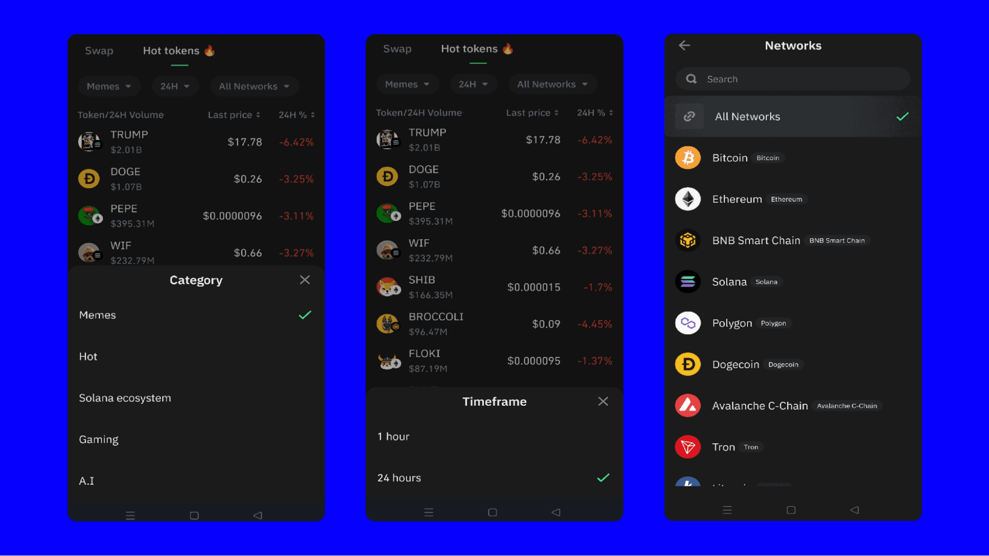 Trust Wallet app fast crypto swap process