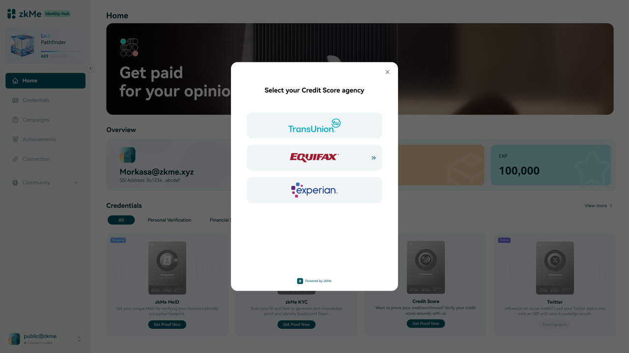 Reclaim Wallet zk identity