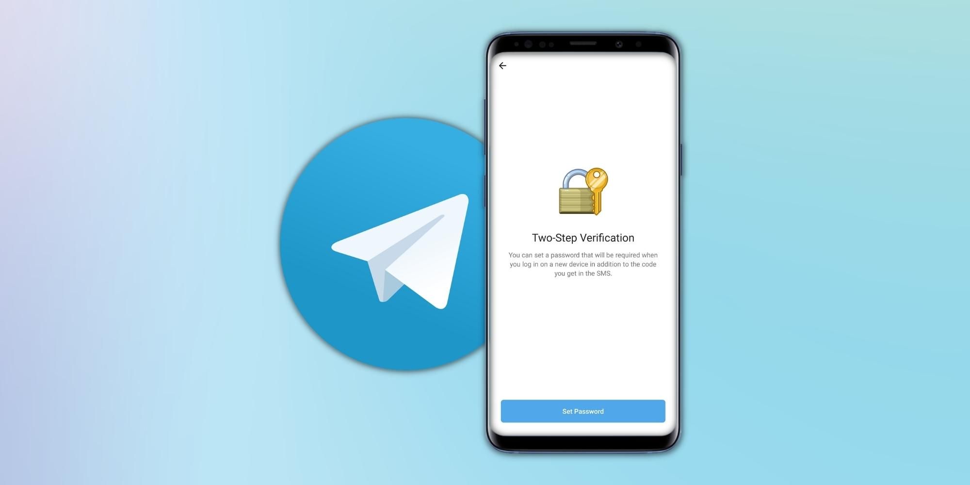 Telegram two-factor authentication setup