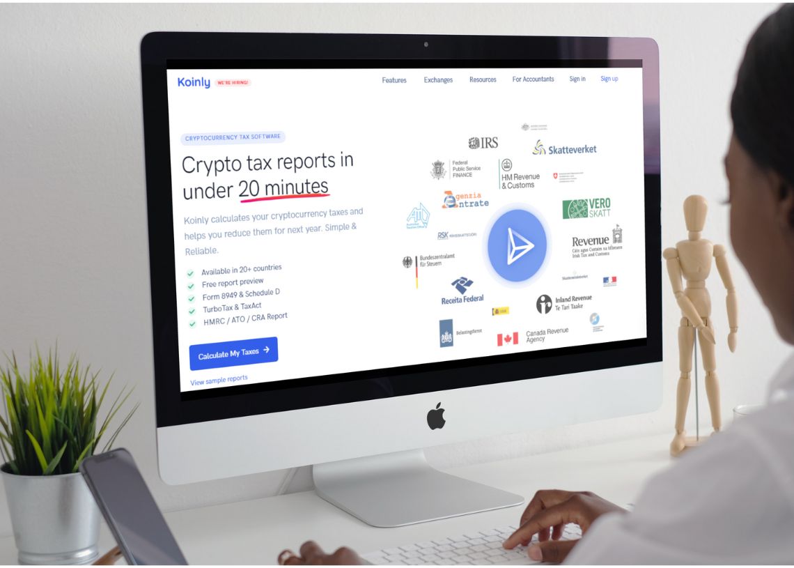 CoinTracker and Koinly dashboard