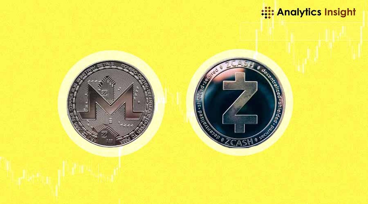 Monero and Zcash logos