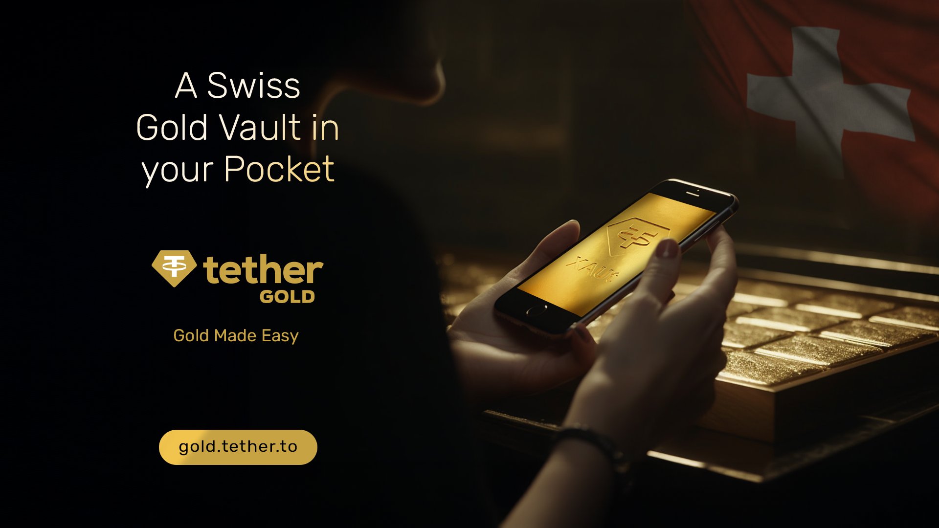 Tether Gold XAUT token and Swiss gold vault