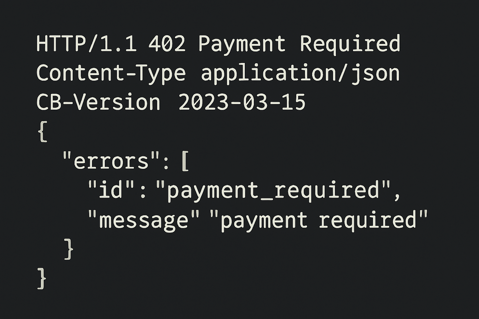 Coinbase x402 402 Payment Required response example