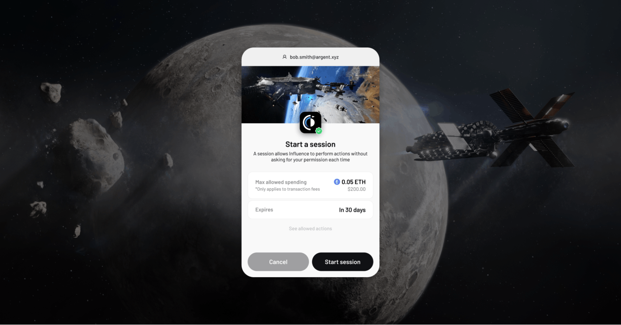 session key expiration timer