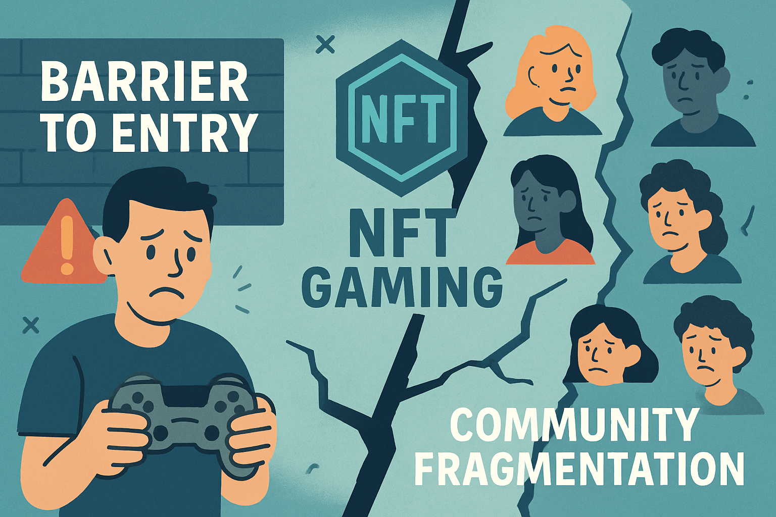 NFT gaming barrier to entry community fragmentation