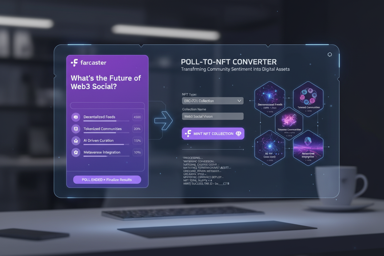Farcaster poll to NFT converter MiniKit