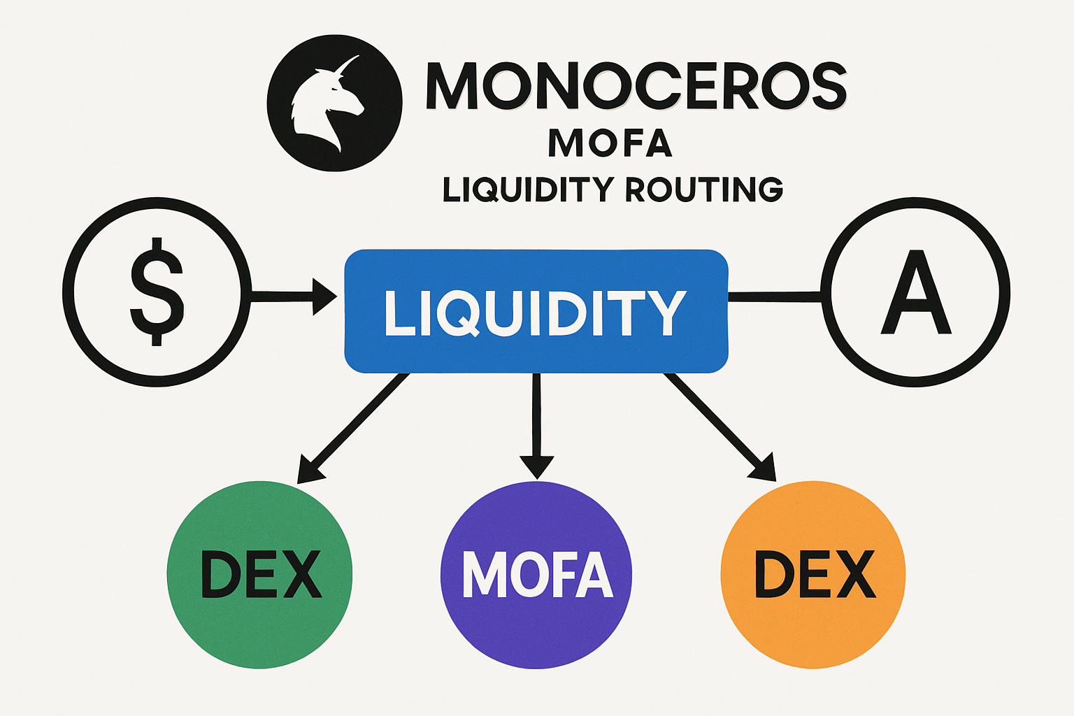 Monoceros MOFA liquidity routing
