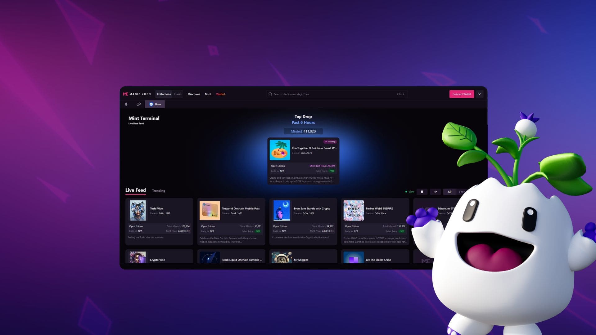 Mint.fun NFT marketplace Base