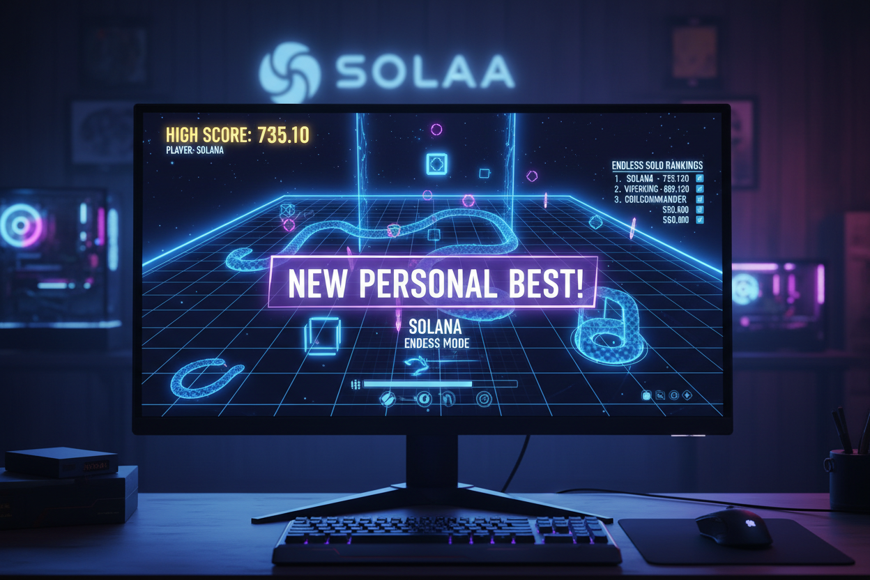 SnakeWars Endless mode solo high score Solana