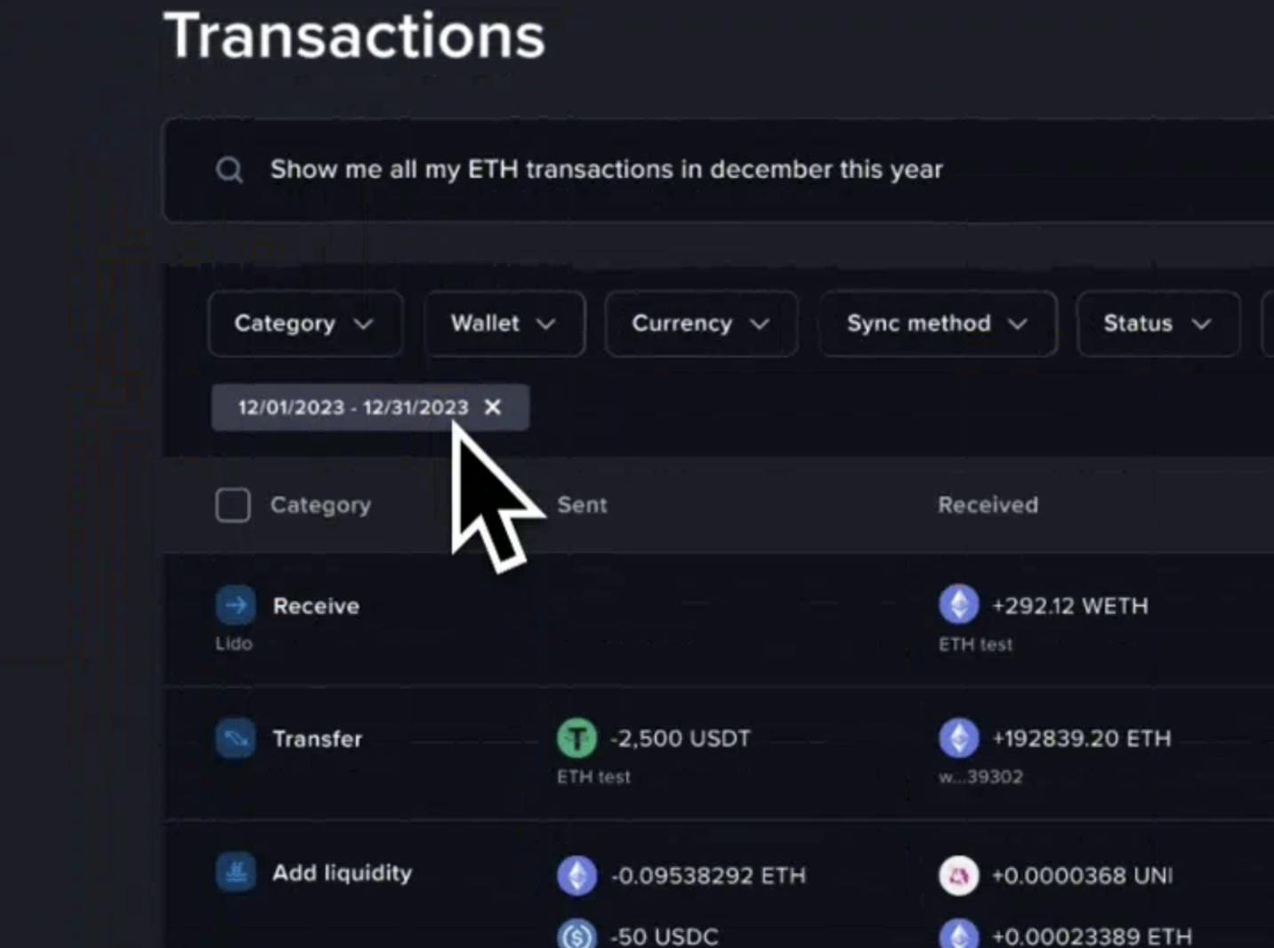 CoinTracker crypto tax tracking dashboard