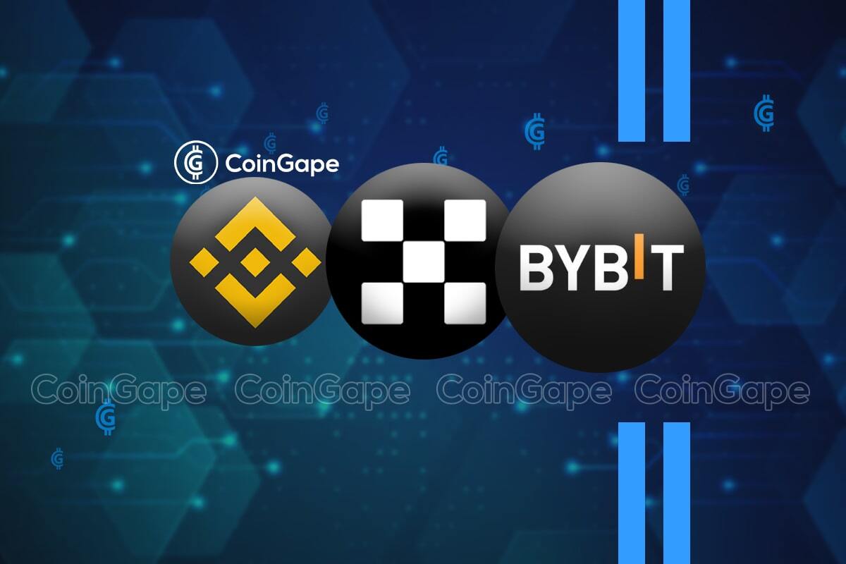 Binance and OKX crypto exchange logos