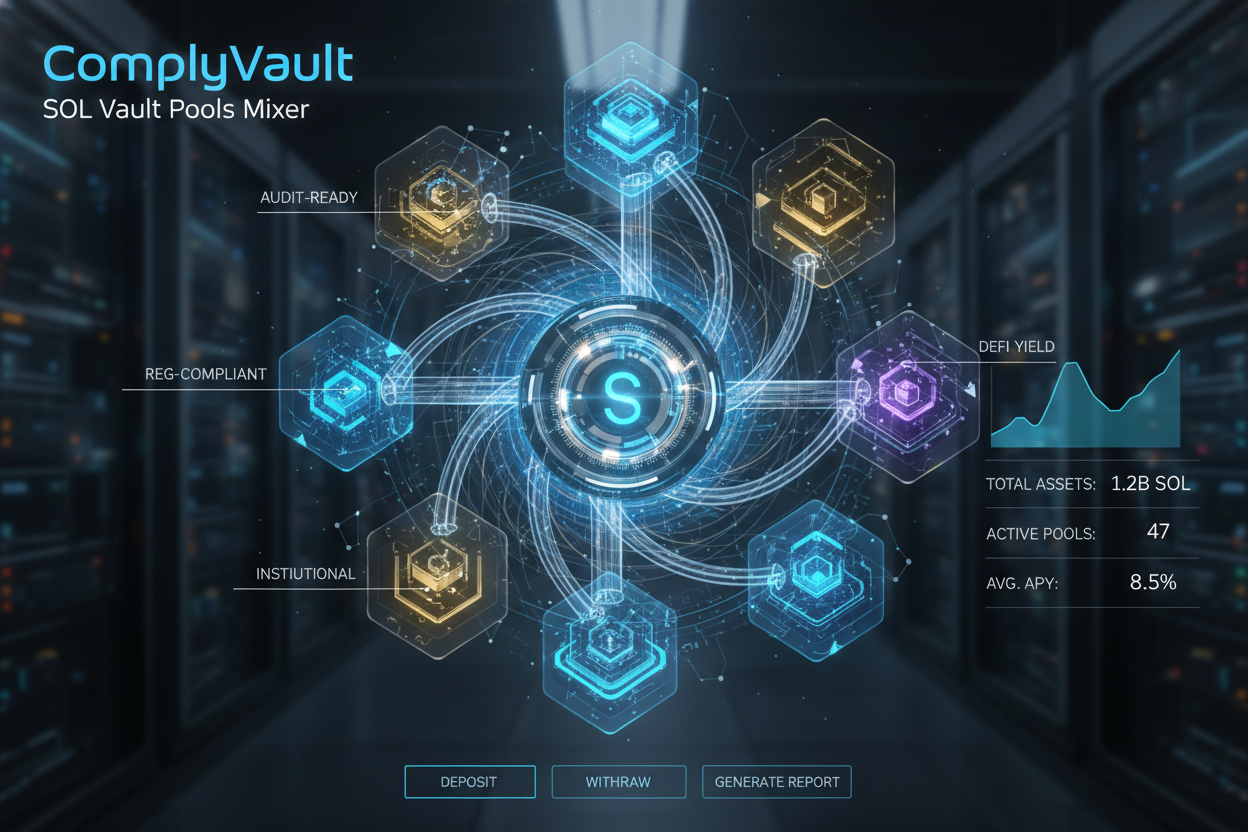 ComplyVault SOL vault pools mixer