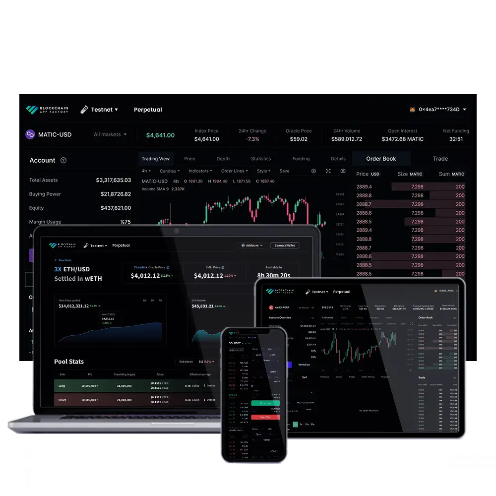 Carbon Terminal perp DEX trading pairs