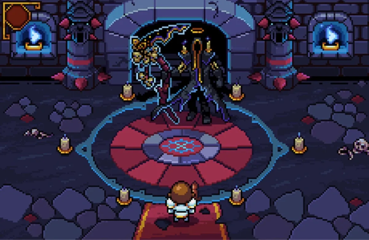 Pixel Chain Raiders retro game art