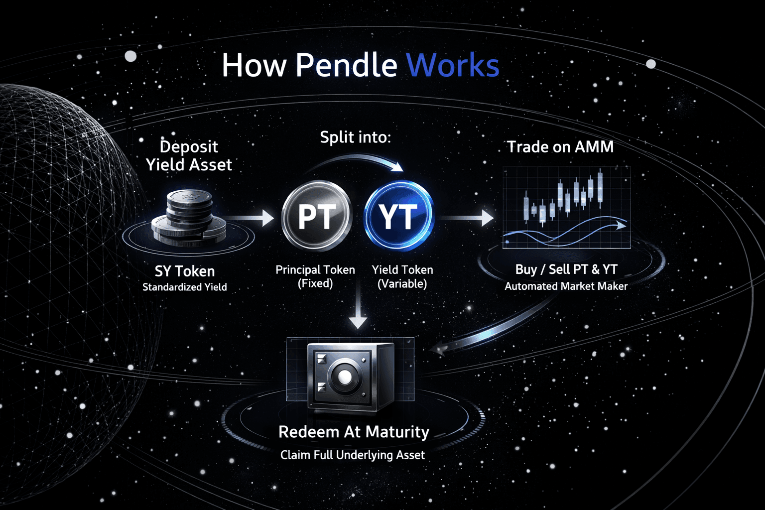 Pendle fixed yield LST protocol