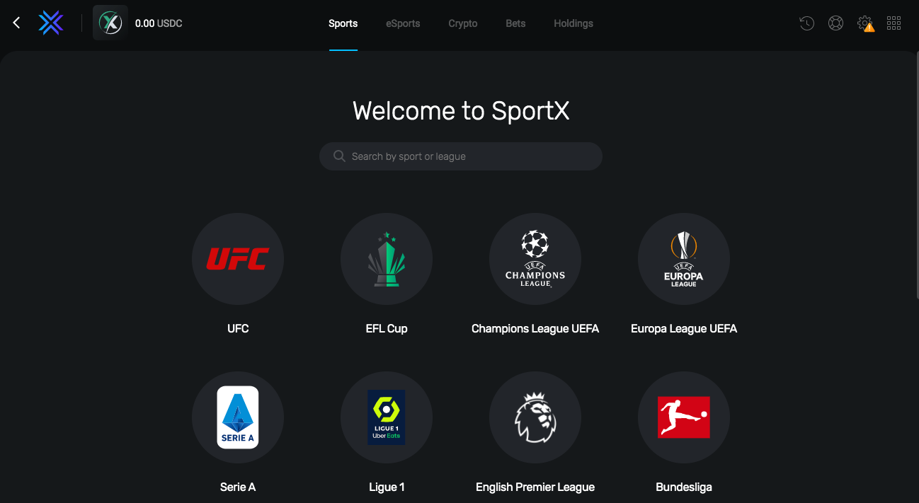SportX decentralized sports betting
