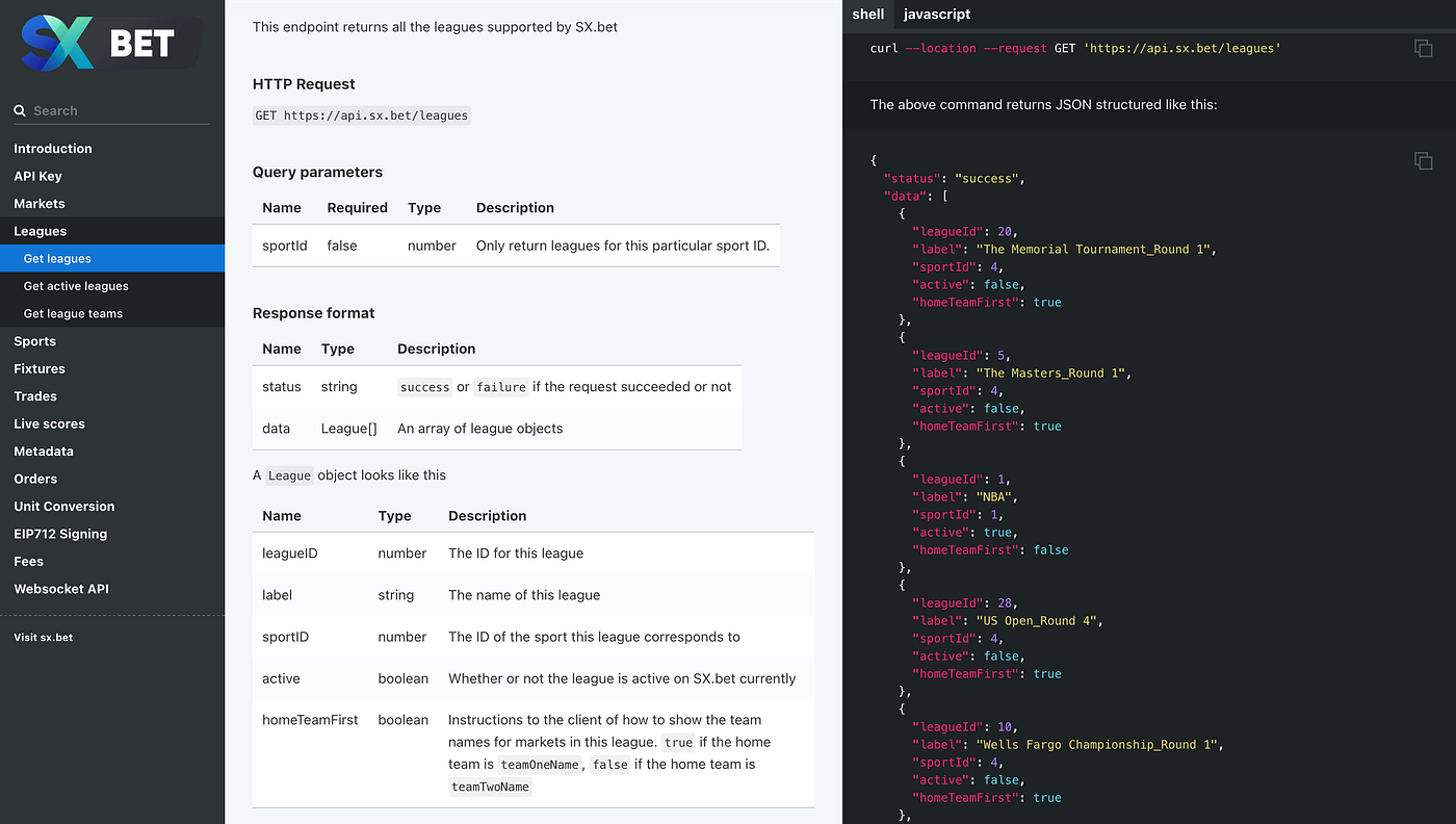 SX.bet decentralized betting platform