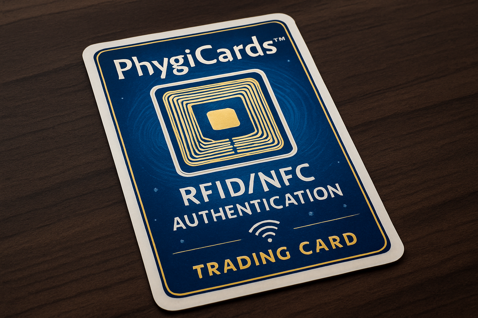 PhygiCards RFID NFC trading card authentication