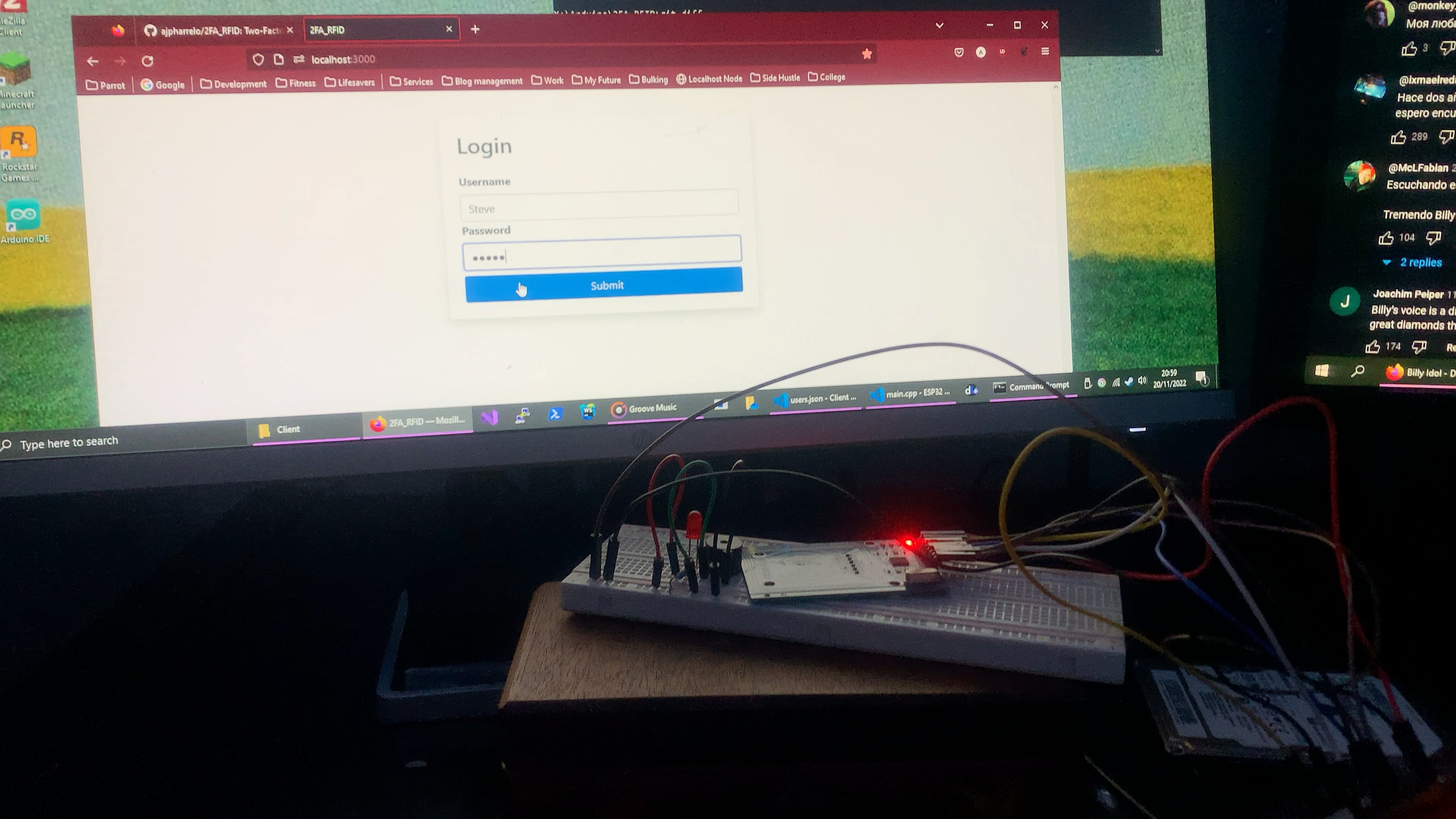 RF-Rhythm RFID two-factor authentication