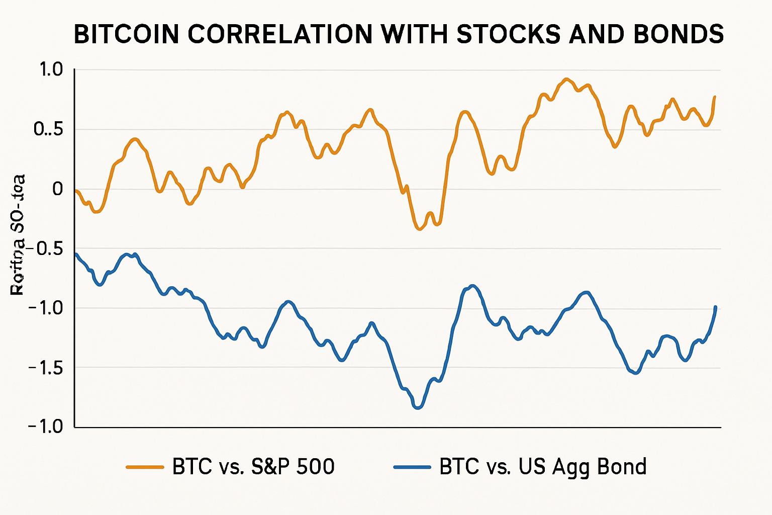 bitcoin correlation with stocks and bonds chart