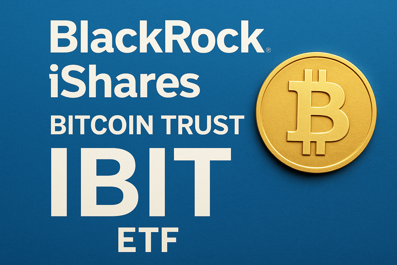 BlackRock iShares Bitcoin Trust IBIT ETF